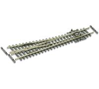 PECO SL-E391F Échelle N Code 55 Electrofrog: Échange Droit Court 10° - L:123 Mm