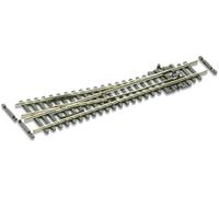 PECO SL-E391F Échelle N Code 55 Electrofrog: Échange Droit Court 10° - L:123 Mm