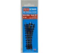 PECO ST-405 Échelle HOe Code 80 Insulfrog: Échange Droit 22,5° (Rayon 228 Mm)
