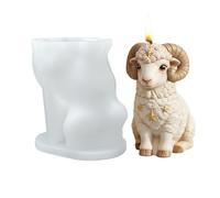 Pecora Stampo In Silicone Per 3D- 6,8x4,8x7 Cm Attrezzo Silicone A Forma Di Pecora | Strumento Di Colata Resina A Forma Di Animale 3D | Stampo Agnello Per Sapone Gesso Resina Argilla