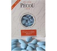Pécou Dragées aux amandes Princesse d'Avola Bleu - 1 kg Soit Plus de 300 dragées