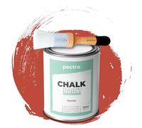 PECTRO Chalk Paint Peinture 750ml + Brosse en Bois Spéciale Pack - Effet Craie pour Meuble Bois - Déco Maison et Vintage