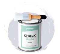 PECTRO Chalk Paint Peinture 750ml + Brosse en Bois Spéciale Pack - Effet Craie pour Meuble Bois - Déco Maison et Vintage
