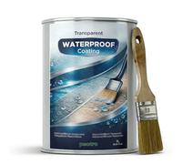 PECTRO Imperméabilisant Transparent - Liquide d'Étanchéité Invisible pour Toiture, Terrasse, fissures, et Fenêtres - Revêtement Imperméable Anti-Fuite Intérieur Extérieur (1 L, 1,05 Kg)