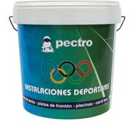 PECTRO Peinture pour sols et installations sportives en beton intérieur et extérieur 4 L - Pinture sol courts de sport, garage, débarras et sous-sols - Différentes couleurs (4 L, Vert)