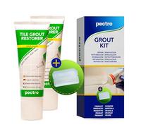 PECTRO Réparateur de Joints de Carrelage Blanc 400g avec Spatule(KIT x 2)