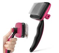 Pecute Brosse Autonettoyante pour Chien Chat Poils Longs et Courts, Enlèvement Efficace en Un Clic, jusqu'à 97% des Poils Morts et Tomentose