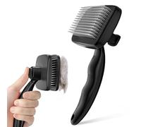 Pecute Brosse Autonettoyante pour Chien Chat Poils Longs et Courts, Enlèvement Efficace en Un Clic, jusqu'à 100% des Poils Morts et Tomentose