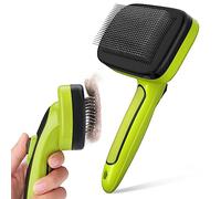 Pecute Brosse Chiens Chats Autonettoyante, Brosse pour Chien Chat Poils, Enlèvement des Poils en Un Clic, Enlèvement Efficace jusqu'à 95% des Poils Morts et Tomentose, pour Toilettage du Chien