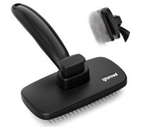 Pecute Grande Brosse Chat, Brosse Chien Poil Long Court, Enlèvement des Poils en Un Clic, Brosse pour Chien Élimine Jusqu'à 95% des Poils Morts Et des Peluches, pour Le Toilettage, Noir