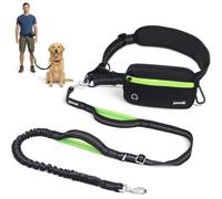 Pecute Laisse Canicross Chien avec Sac Banane pour Chiens 15-55kg