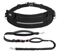 Pecute Laisse Canicross Chien, Harnais Ceinture pour Chien sans Les Mains