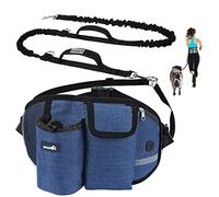 Pecute Laisse Canicross Chien Laisse Mains Libres 1.6-2.5M, Jusqu'à 50kg