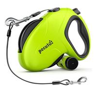 Pecute Laisse Chien 8M, Laisse Rétractable pour Chien à l'épreuve des mâchonnements, Contrôle à Un Seul Bouton et sans Enchevêtrement, Poignée Ergonomique, pour Moyen et Grand Chiens jusqu'à 50 kg