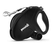 Pecute Laisse Chien Enrouleur 10m, Laisses Rétractables pour Chiens(Jusqu'à 50Kg), avec Un Boutton S'arrêter Bloquer, Ruban en Nylon avec Coutures Réfléchissantes, pour Petit, Moyen et Grand Chiens