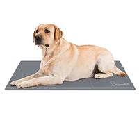 Pecute Tapis Rafraichissant Chien/Chat | L 90 * 50cm| 2021 Mise à Niveau - Reste Froid Plus Longtemps| Plus Durable - Résistant Aux Rayures(Gris)