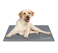 Pecute Tapis Rafraichissant Chien, Chat | M 65 * 50cm| 2021 Mise à Niveau - Reste Froid Plus Longtemps| Plus Durable - Résistant Aux Rayures(Gris)