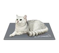 Pecute Tapis Rafraichissant Chien/Chat| XS 40 * 30cm| Version Améliorée - Reste Froid Plus Longtemps| Plus Durable - Résistant Aux Rayures(Gris)