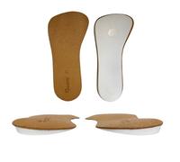 Pedag Correct Plus | Compensée 3/4 faite à la main pour oversupinators | Semelle orthopédique en caoutchouc avec dessus en cuir tanné végétal | 1 paire, XL (11-13 Homme)