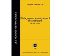 Pédagogie et enseignement en Allemagne, 1800-1945