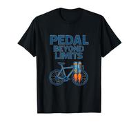 Pedal Beyond Limits Jetpack Vélo Humour Design T-Shirt