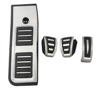 Pedal Caps Pour A6 C8 2018-2020 2021 2022 Accessoires En Acier Inoxydable Voiture LHD Pédales Gaz Carburant Frein Repose-pieds Pédale Couverture Pad Footrest(MT with rest)