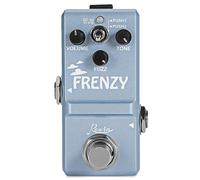 Pedal LN-322 efecto FRENZY para guitarra, Mini carcasa totalmente de Metal con 2 modos