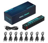 Pedal Power Pédale de guitare Power Effecteur de guitare Source d'alimentation 8 sorties CC isolées Pédale d'effets de guitare Accessoires de guitare