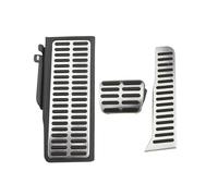 Pedal Protective Cover Pédales Voiture Accélérateur Repose-pédales Couvre-pédales Acier Inoxydable Pour CC Passat B6 B7 R36 R-line Et Superb Conduite À Gauche Pedal Pad(AT with Rest)