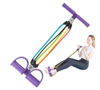 Pedal Puller, Sit Up Exercise Equipment, 24.41 Inches Elastic Resistance Trainer & Ajustable, Home Workout Tool for Arm Training, Leg Slimming, Waist Stretching, and Full Center