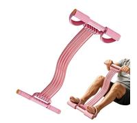 Pedal Resistance Band | 10-Tube Tension Rope Adjustable Abs Exerciser | Multifunction Elastic Yoga Resistance Band |for Women Adults Home Gym Pilates Abdomen Waist Arm Legs Yoga Physical