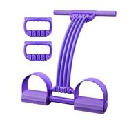Pedal Resistance Band 8-Tube Latex Adjustable Band with Handle