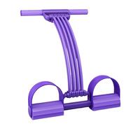 Pedal Resistance Band - Exercise Pull Rope for Home Fitness Training | Elastic Latex Tubes with Foot Pedals and Foam Handles, Stretch Workout Equipment for Strength Toning Yoga Pilates Indoor 20in