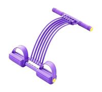 Pedal Resistance Band | Ten Tube Elastic Pull Rope Multi Functional Home Fitness Trainer Durable Stretch Design | Yoga Exercise Leg Workout Full Body Toning Flexibility Strength Training