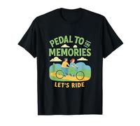 Pedal to The Memories Vélo Tandem Graphique nouveauté T-Shirt