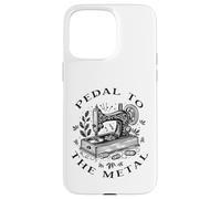 Pedal to The Metal Funny Machine à Coudre Vintage Coque pour iPhone 15 Pro Max