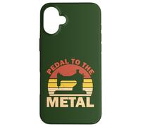 Pedal to The Metal Funny Machine à Coudre Vintage Coque pour iPhone 16 Plus