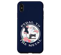 Pedal to The Metal Funny Machine à Coudre Vintage Coque pour iPhone XS Max