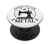 Pedal to The Metal Funny Machine à Coudre Vintage PopSockets PopGrip Adhésif