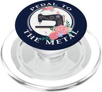 Pedal to The Metal Funny Machine à Coudre Vintage PopSockets PopGrip pour MagSafe