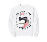 Pedal to The Metal Funny Machine à Coudre Vintage Sweatshirt