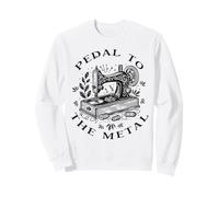 Pedal to The Metal Funny Machine à Coudre Vintage Sweatshirt