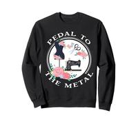 Pedal to The Metal Funny Machine à Coudre Vintage Sweatshirt