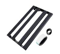 Pedalboard for Guitar, Compact Small Effect Pedalboard, Aluminum Alloy Sturdy Instrument Accessories for Music Lovers, Ideal for Live Performances and Studio Recording, 48.5x13.5x5cm/48.5x28x5.8cm