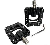 Pédale 7.4cm Alliage Alu Pliable 3 Roulements Pédale 7.4cm Alliage | Structure pour robuste alliage, étanche et antirouille, idéal rangement vélo, compatible ville route, argent