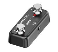 Pédale à double interrupteur à pédale avec coque en métal - Accessoire de musique portable pour musiciens et éducateurs