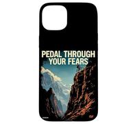 Pédale à Travers Vos peurs Aventure Cyclisme Coque pour iPhone 15 Plus