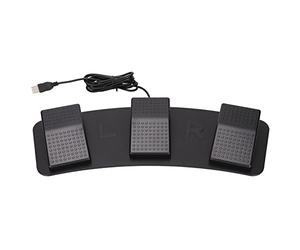 Pédale à trois pieds USB, pédale ergonomique filaire avec 3 touches programmables pour le jeu, la transcription, les tests en usine et le contrôle des médias sous , Linux et (FS23_PM (interrupteur