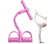 Pédale Ankle Puller - Foot Pédale Résistance Band - 4 tubes élastiques avec poignée | Équipement de Fitness Full-Body pour sit-ups, bras, jambes, épaules, abdominaux et dos Training | Home Gym Yoga