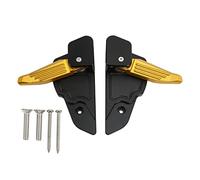 Pédale arrière, 1 paire de pédales de repose-pieds pliables en métal pour moto Vespa Primavera Sprint 125 150 2017-2020(Or)